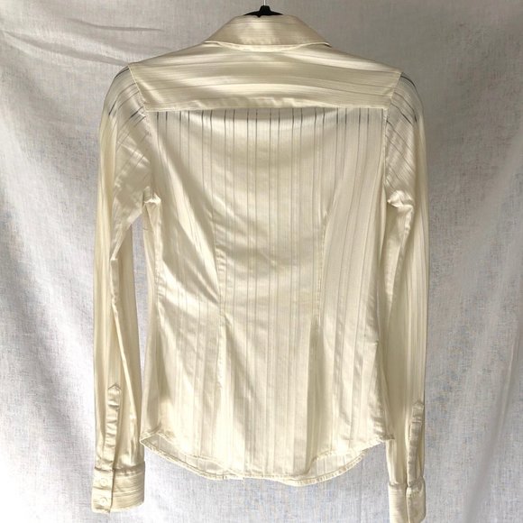 Express White Button Up Blouse  Sz S - Picture 3 of 3